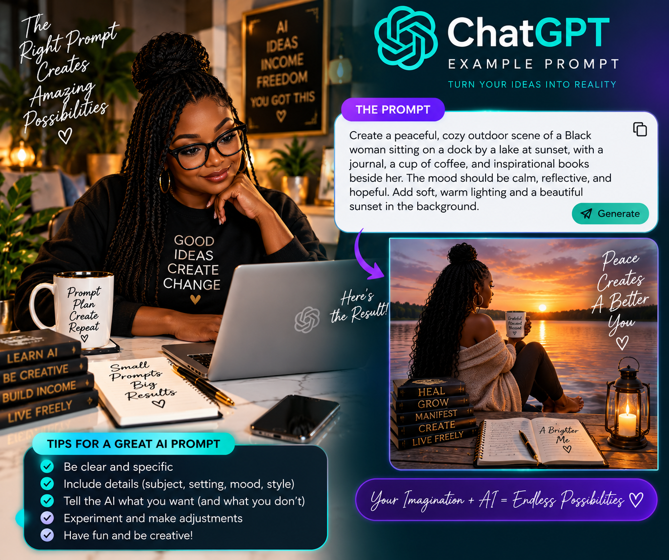 AI For Women: A Beginning Guide to Turning Your Creativity into Confidence and Income - Image 4